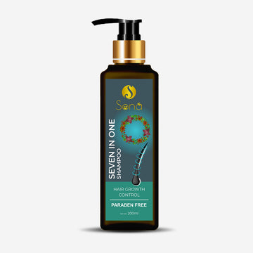 Sona 7 in 1 Shampoo, Paraben free - 200 ml (Pack of 1)